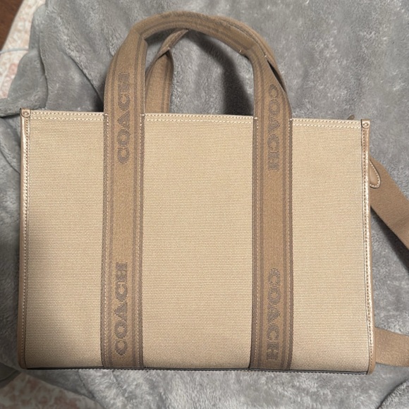 Beige Women’s Coach Satchel - Picture 1 of 5